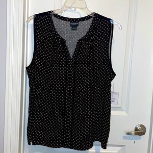 Liz Claiborne career sleeveless blouse 100% rayon